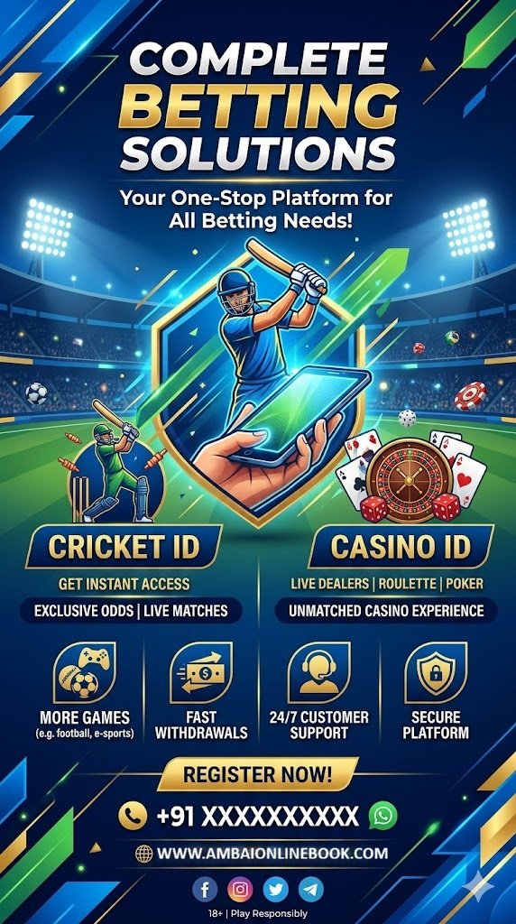 Complete Betting Solutions: Cricket ID, Casino ID & More